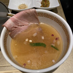 鯛白湯らーめん ○de▽ - 昼つけ麺のつけ汁♪