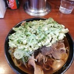 そば処 ながみ - 肉そば￥470＋春菊天￥110