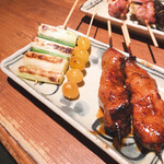 Ganso Yakitori Kushi Hacchin - あみれば、ぎんなん、ネギ