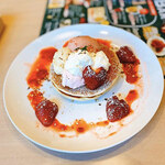 ジョナサン 川崎チネチッタ通り店 - あまおう苺とふわふわクリームのパンケーキ