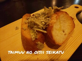酒と飯の 喜口屋 - 蟹味噌とバターのトースト