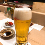 うを徳 - 生ビール