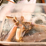 うを徳 - 兵庫県柴山港 ズワイガニ(1.1キロ)の刺身