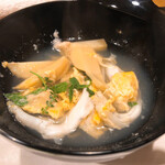 うを徳 - 真珠湖の白魚と合馬の筍のお碗