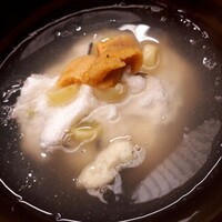 赤坂 菊乃井 - 甘鯛蕪蒸し　銀杏　百合根　三ツ葉　雲丹　木耳