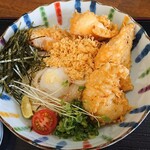 讃岐うどん中村屋 - とり天ぶっかけ