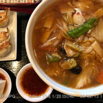 謝謝ラーメン - 広東麺定食 (\980)