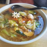 中国ラーメン彩龍 - 五目ラーメン￥710