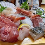 にし与 - 刺身の盛合わせ定食