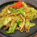関西食堂 - 焼きそば(ぶた・いか入)！