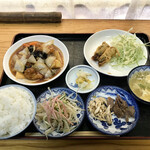 金華亭 - 酢豚定食(800円)