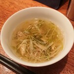 サケノマ - お通し(魚スープ)