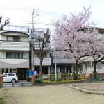 お好み焼き ひろ - 車があるところが、店。