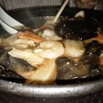 中国料理 王記 - 広東麺と半チャーハン820円