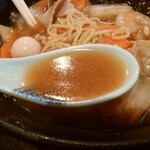 中国料理 王記 - 広東麺と半チャーハン820円