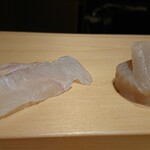 鮨 はしもと - ひらめ　帆立
