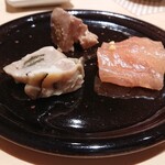 鮨 はしもと - 牡蠣　まカジキ　あん肝