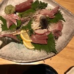 個室酒場　笑家　牟田町 - お刺身盛りは新鮮で良かったです！