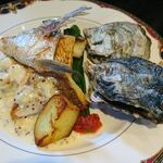 ステーキ・洋食のTANTO屋 - 明石鯛のポワレ（坊勢の牡蠣付き）