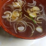 Hayashiya Shiyokudou - かつ丼のスープ
