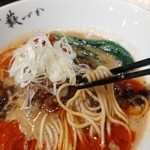 らーめん藪づか - 意外とコシのある麺。