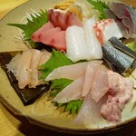 旬菜亭夢さき - 刺し身の盛合せ