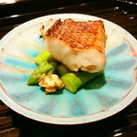 蓬左茶寮 - =甘鯛の幽庵焼きとアスパラガス=