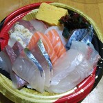 ふる川 - 海鮮丼780円＋酢飯変更100円