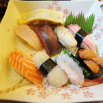 高級鮨膳　あま池 - 2012.04 さくら(1500円)お寿司ｱｯﾌﾟ