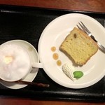 こぐま - 桜ラテ、きな粉のシフォン