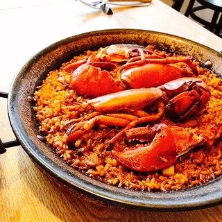 Lobster paella