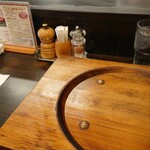 グリルK 千石本店 - カウンターの卓上