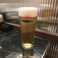 肉料理 KOJIRO - 生ビールはエクストラゴールド（飲み放題メニューより）