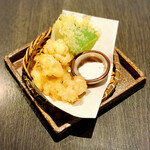 酒菜 竹のした - 冬場のお楽しみ料理真鱈白子の天婦羅はクリーミーな味わいとフワフワ食感が堪りません❣️d(^_^o)