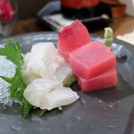 桶家乃隠居 - お造りの盛り合わせ