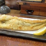 桶家乃隠居 - 穴子の一本揚げ