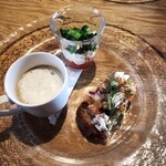 レストラン 山猫軒 - ランチ：前菜３種。