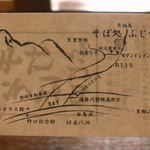 そば処 ふじ田 - カード（裏）