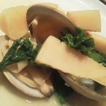 ケーシービー サンヨンニ - あさりと菜の花とたけのこのソテー