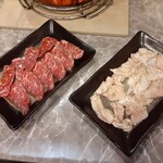 炭火直焼 壱発 - サガリとホルモン