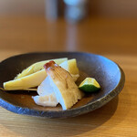 瞬 - 筍とミルガイの炭火焼