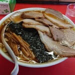 栄楽 - チャーシュー麺大盛り