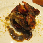 レストラン キモト - 【オマール海老のロースト　ボロ葱のリゾット添え】