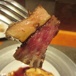 レストラン キモト - 柔らかい黒毛和牛のサーロインとフォアグラのハーモニ～♪