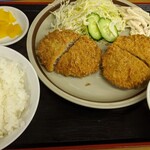 Ramenhausutanaka - キャベツメンチ定食