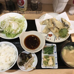 三津屋 - タチウオ天プラ定食800円