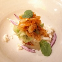 O2 - 空豆と桜海老　おこげ