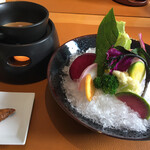 Nishimuraya Hoteru Shougetsu Tei Resutoran Rikka - ・サラダ(但馬野菜のバーニャカウダ 燻製味噌)