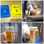 ビールスタンド重富 - こんな感じで・・