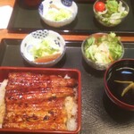 浜名ッ子 - 鰻重松（手前、ワタクシ）・奥、特上（相方）